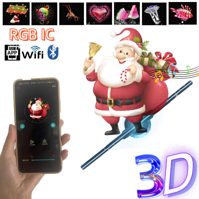 3D Holographic Fan Display - Turn heads with floating 3D magic
