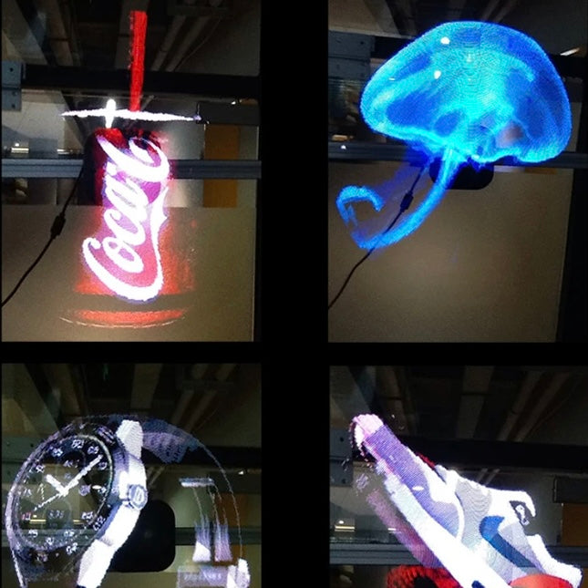 3D Holographic Fan Display - Turn heads with floating 3D magic
