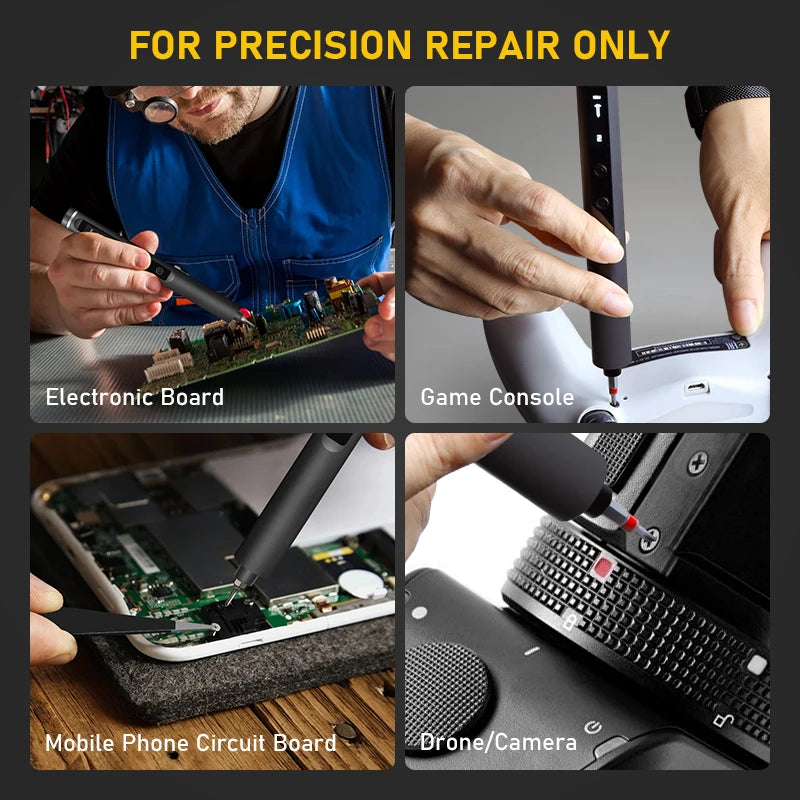 S6 Max Precision Screwdriver Kit – Magnetic, Rechargeable, Compact