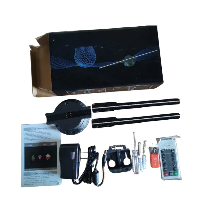 3D Holographic Fan Display - Turn heads with floating 3D magic