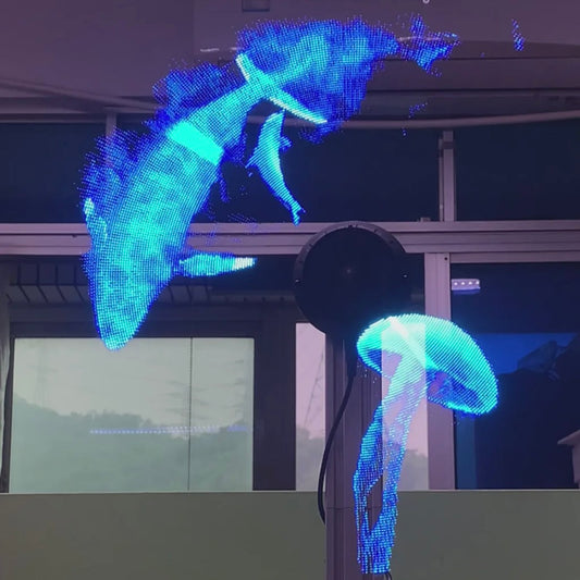 3D Holographic Fan Display - Turn heads with floating 3D magic