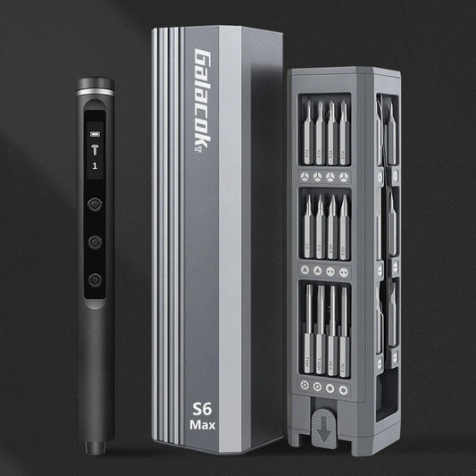 S6 Max Precision Screwdriver Kit – Magnetic, Rechargeable, Compact