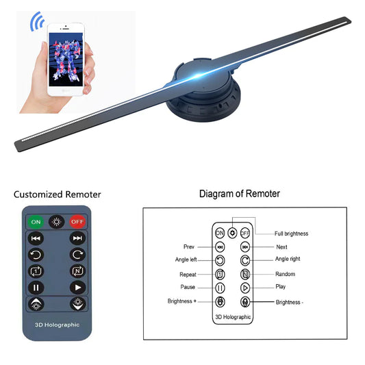 3D Holographic Fan Display - Turn heads with floating 3D magic